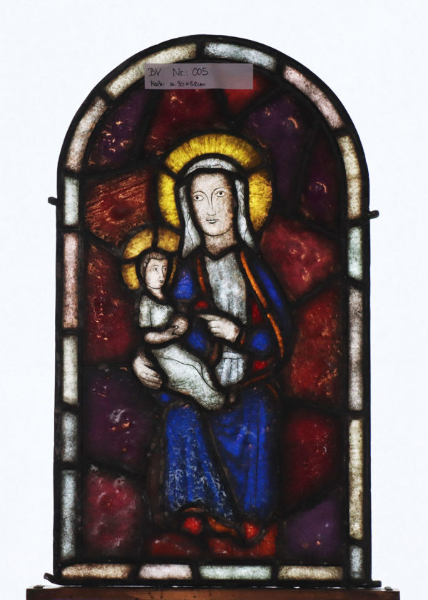 Glasmalerei - Stained glass motif "St. Mary"