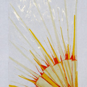 Glasmalerei - Furniture glazing - Fused glass "Sun"